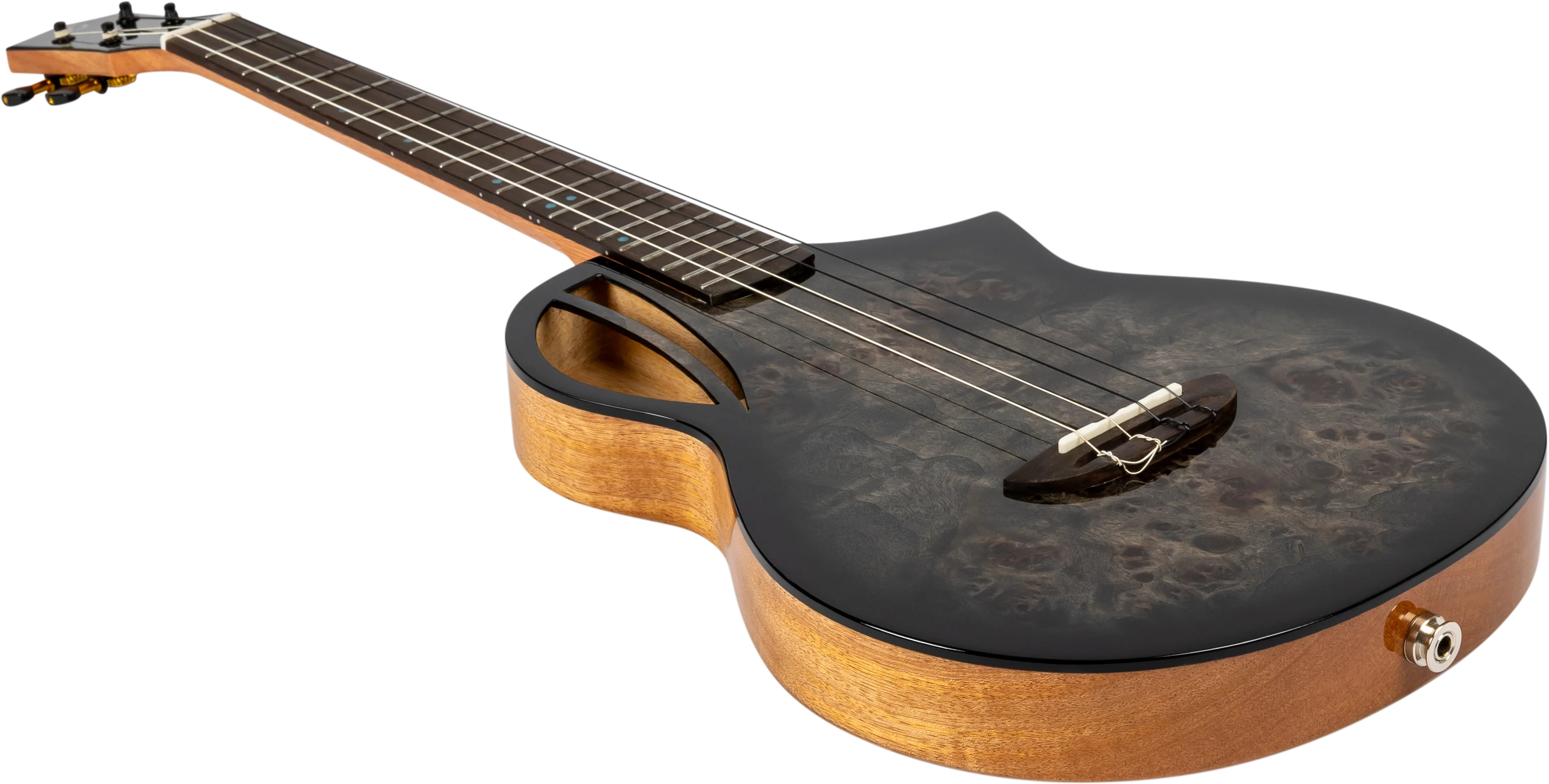 Aviator Galaxy Baritone Ukulele Brown Galaxy Burst CE
